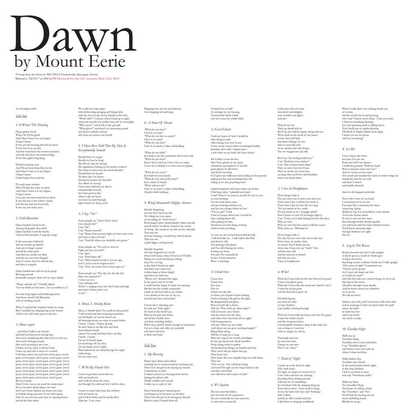 New Vinyl Mount Eerie - Dawn LP NEW 10026875