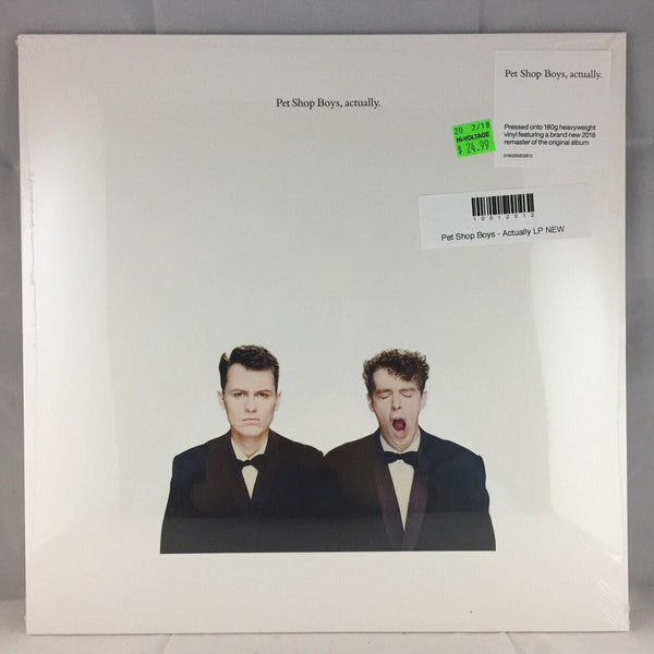 New Vinyl Pet Shop Boys - Actually LP NEW 10012012