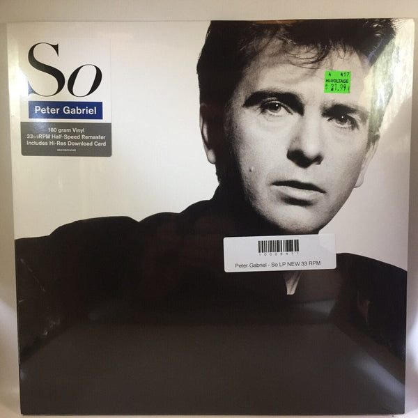 New Vinyl Peter Gabriel - So LP NEW 33 RPM 10008411