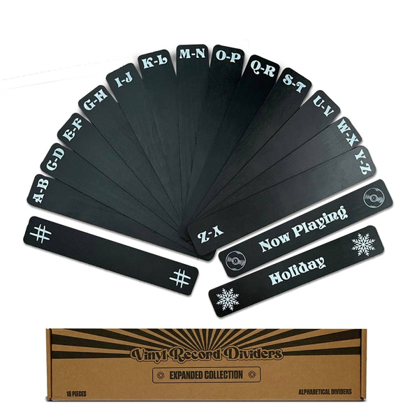 NEW - Vinyl Record Dividers Expanded Collection A-Z
