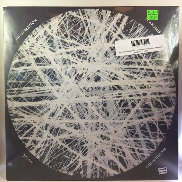 New Vinyl Steve Reich-Philip Glass - Information, Transmission, Modulation And Noise LP NEW 10011039