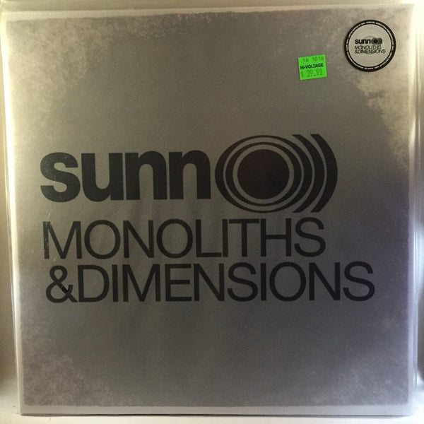 New Vinyl Sunn O))) - Monoliths & Dimensions 2LP NEW limited edition CLEAR VINYL 10006850