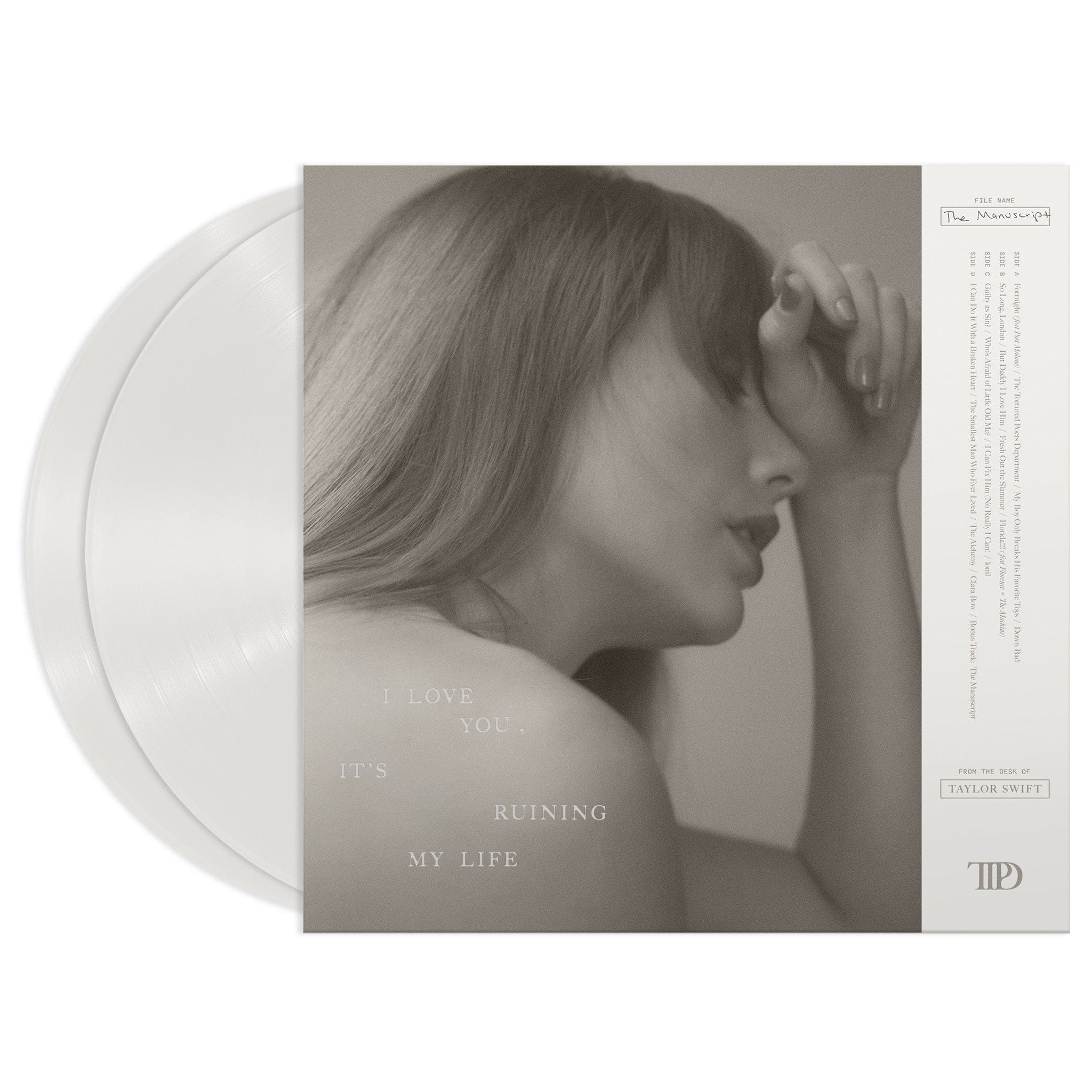 Taylor Swift - The Tortured Poets Department 2LP NEW WHITE VINYL 