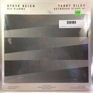 New Vinyl Terry Riley-Steve Reich - Six Pianos - Keyboard Study #1 LP NEW 10011026