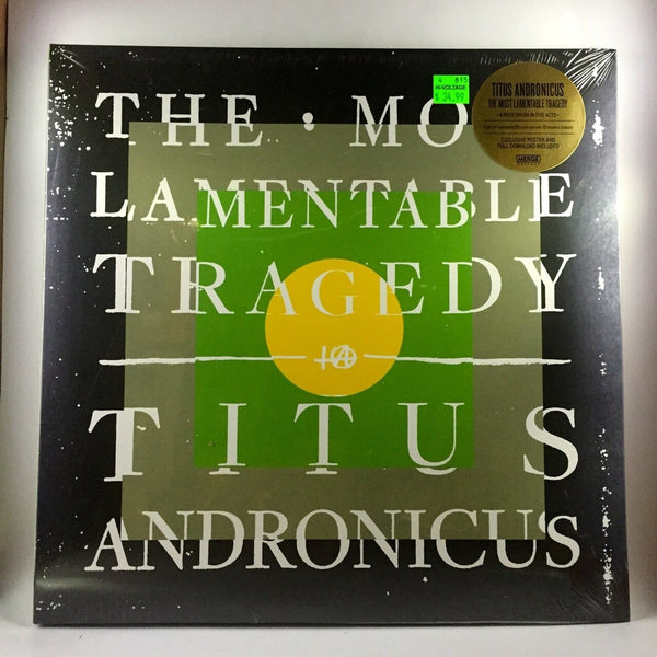 New Vinyl Titus Andronicus - The Most Lamentable Tragedy 3LP NEW Five Act Rock Opera w-Poster 10003287