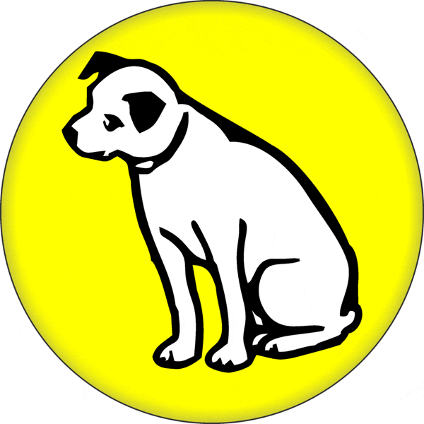 NIPPER THE RCA DOG - 1.25 inch Pin-on Button 991598