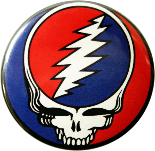Pin-on Button - 1.25 Inch - Grateful Dead - Steal Your Face 991578