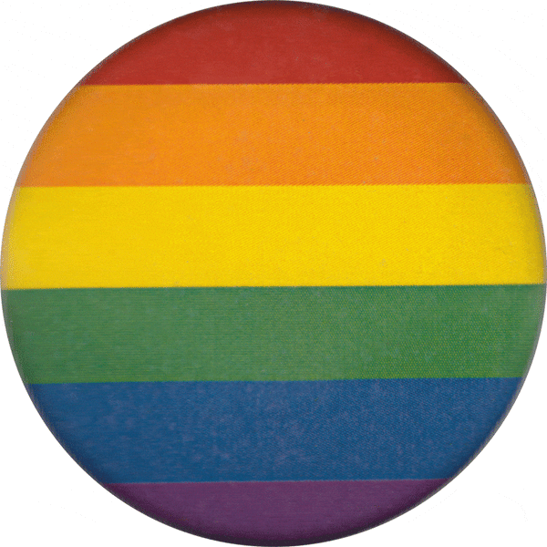 Pin-on Button - 1.25 Inch - Pride Rainbow 991831