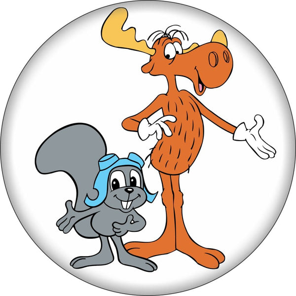 Pin-on Button - 1.25 Inch - Rocky & Bullwinkle 991835