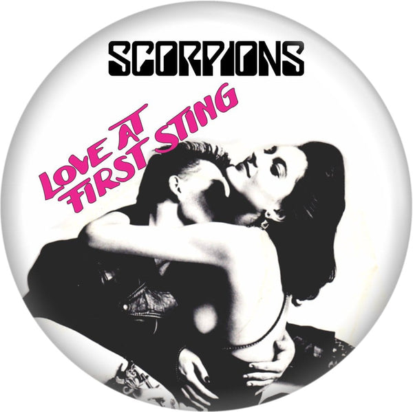 Pin-on Button - 1.25 Inch - Scorpions, The - "Love At..." 991830