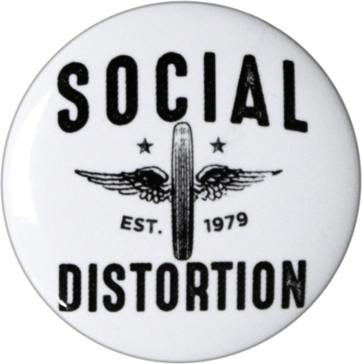 Pin-on Button - 1.25 Inch - Social Distortion - Wings – Hi-Voltage Records