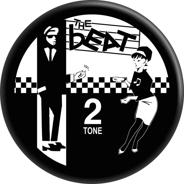 Pin-on Button - 1.5 Inch - Beat, The - 2 Tone Logo 991604