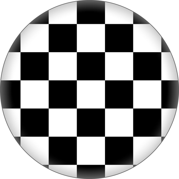 Pin-on Button - 1 Inch - Ska Checkerboard