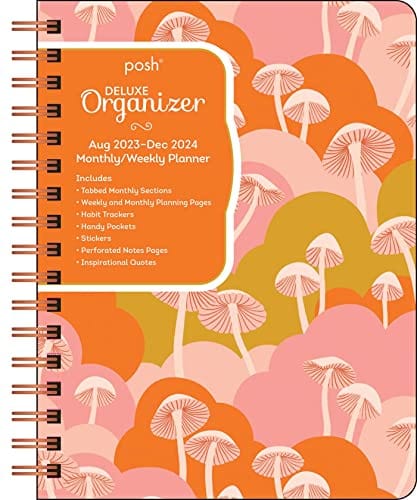 Planner Posh: Deluxe Organizer 17-month 2023-2024 Monthly/weekly Hardcover Planner Calen: Shroom Fantasy (calendar) 9781524879167