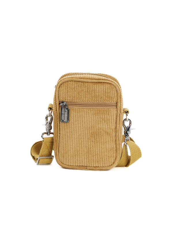 Purse 88605: Mini Brick Bag | Corduroy Tan 854096886051