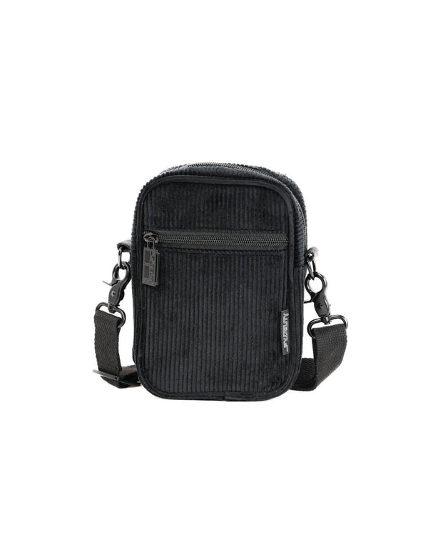 Purse 88606: Mini Brick Bag | Corduroy Black 854096886068