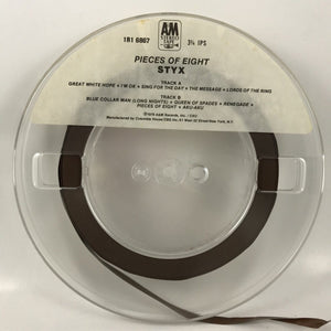 Reel To Reels Styx - Pieces of Eight 3 3-4 Reel to Reel NOT PLAY TESTED USED 2449