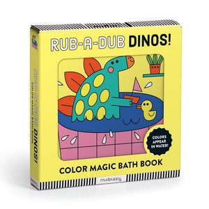 Rub-a-Dub Dinos! Color Magic Bath Book by Mudpuppy, Teresa Bellón 9780735375062