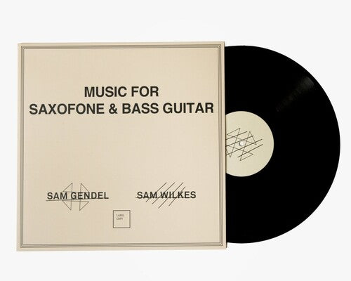 Sam Gendel - Music for Saxofone & Bass Guitar LP NEW
