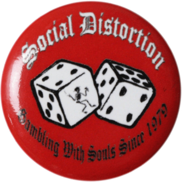 SOCIAL DISTORTION - Gambling - 1.25 inch Pin-on Button 991582