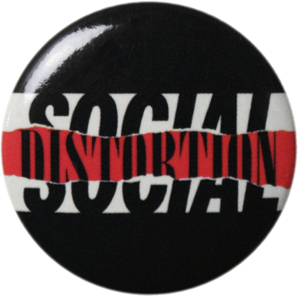 SOCIAL DISTORTION - Ripped 1.25  inch Pin-on Button 991591
