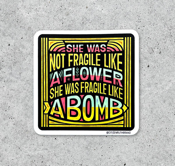 Stickers Fragile Like a Bomb Sticker 992028