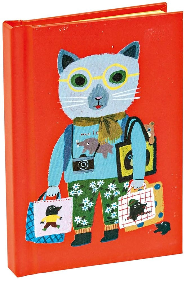 teNeues - Mini Notebook: Cat Tourist, Hardcover, 120 Dot-Grid Pages with Lay Flat Binding: Pocket Size Mini Hardcover Notebook with Painted Edge Paper by teNeues 9781623258160