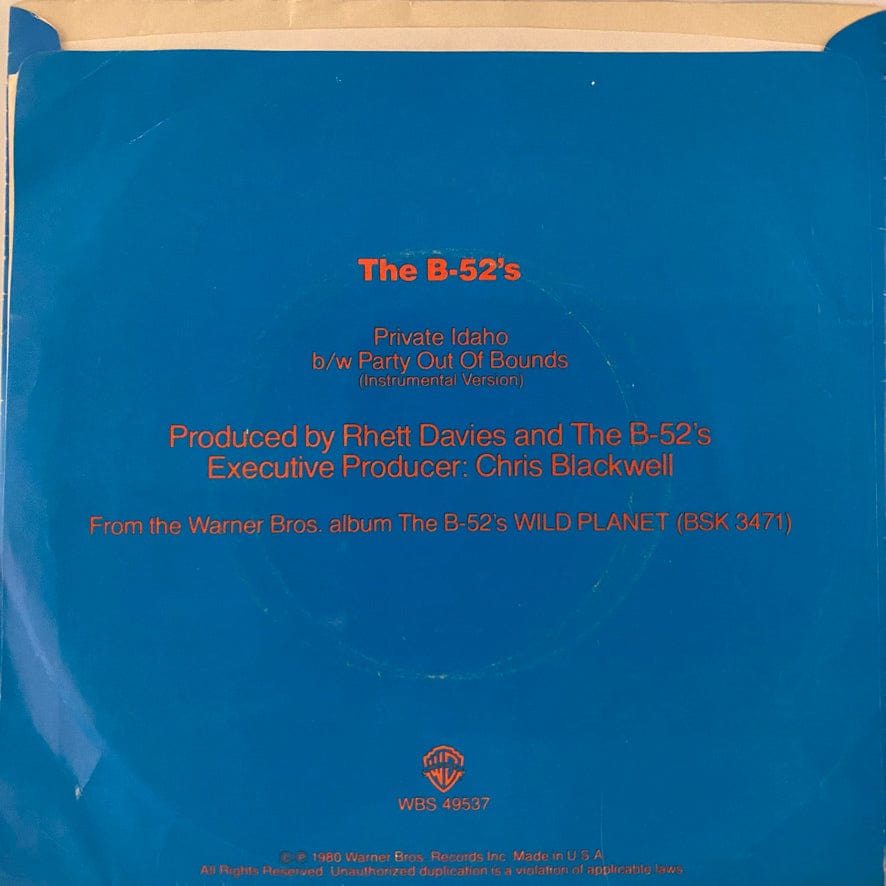 B-52's - Private Idaho 7