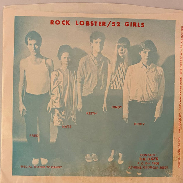 Used 7 inch B-52's - Rock Lobster / 52-Girls 7" USED NM/VG+ J081222-01