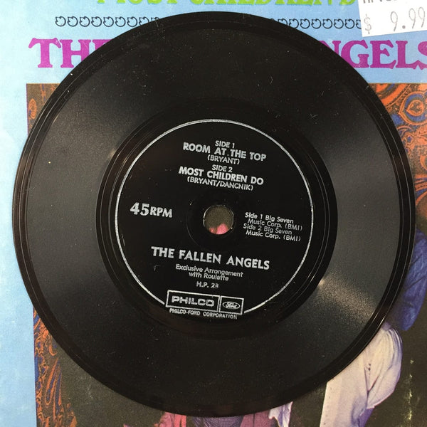 Used 7 inch Fallen Angels - Room At the Top - Most Children Do 4" Flexi Disc 1969 NM-VG+ USED 7689