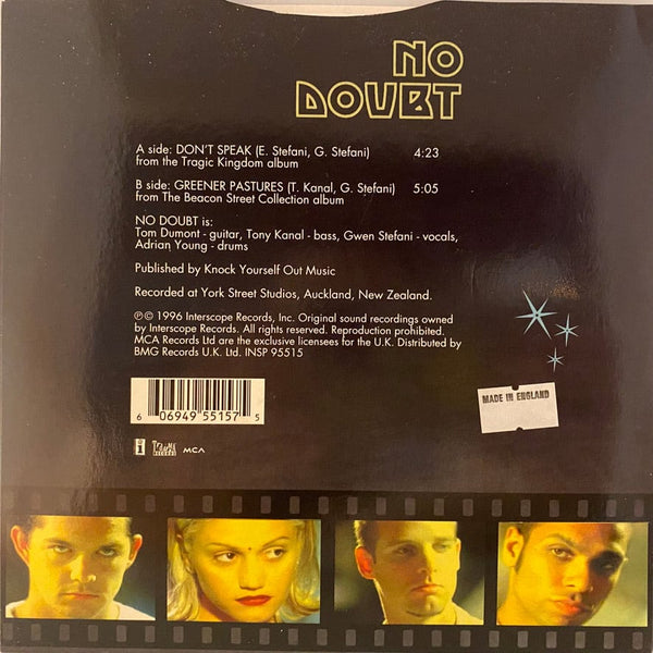 Used 7 inch No Doubt - Don't Speak 7" USED NM/NM Picture Disc J081322-20