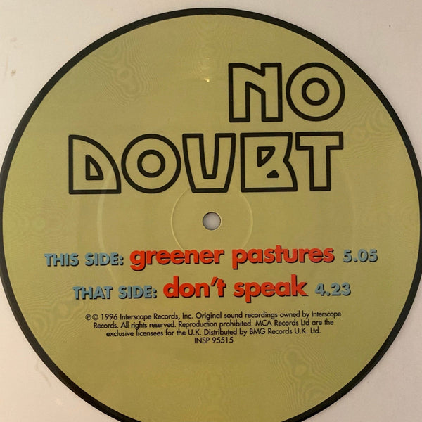 Used 7 inch No Doubt - Don't Speak 7" USED NM/NM Picture Disc J081322-20