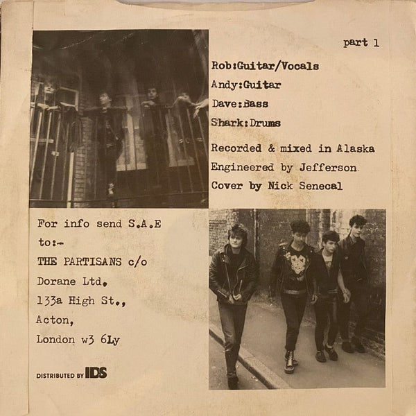Used 7 inch Partisans - Blind Ambition 7" USED VG++/VG+ J081822-12