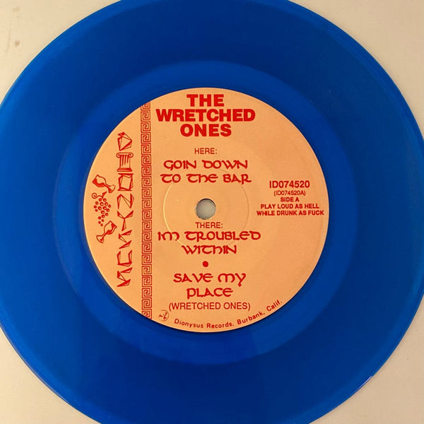 Used 7 inch The Wretched Ones - Goin Down To The Bar 7" USED VG+/VG++ Color Vinyl J081822-20