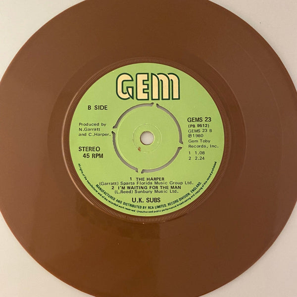 Used 7 inch UK SUBS - Warhead 7" USED VG+/VG+ Color Vinyl J081822-14