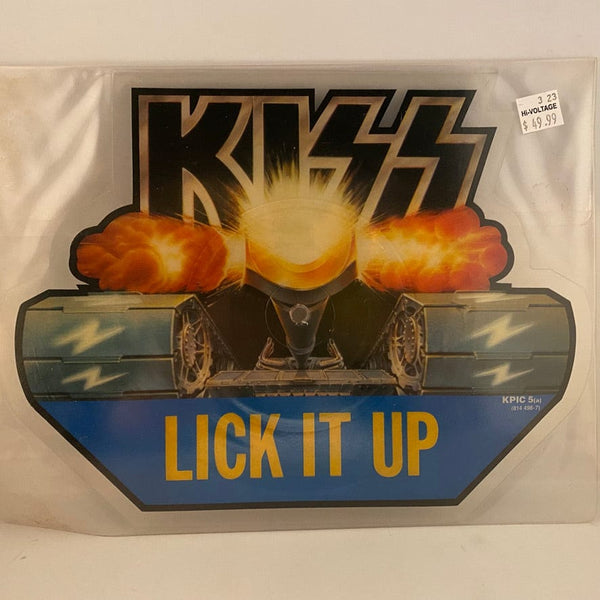 Used 7"s Kiss – Lick It Up 7" USED VG++/Generic - Shaped Picture Disc V1 J032023-15