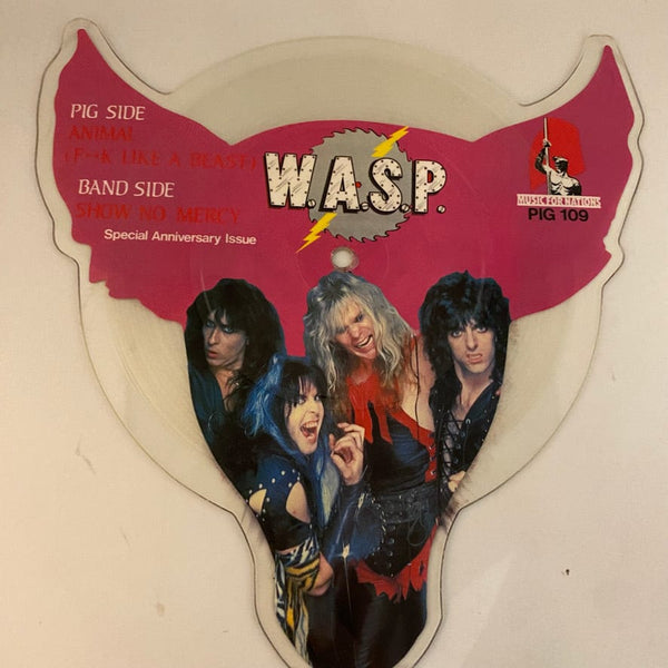 Used 7"s W.A.S.P. – Animal (F**k Like A Beast) 7" USED VG+/Generic - Shaped Picture Disc J032023-11