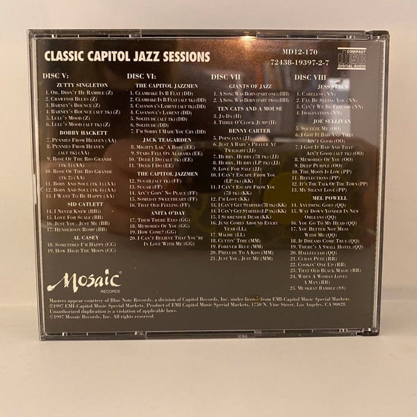 Used CDs Classic Capitol Jazz Sessions 11CD USED NM/VG+ MISSING DISC 8 J082623-09