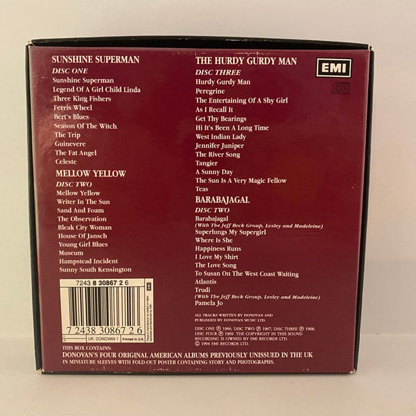 Used CDs Donovan – Four Donovan Originals 4CD USED VG++/VG++ Box Set J072123-01