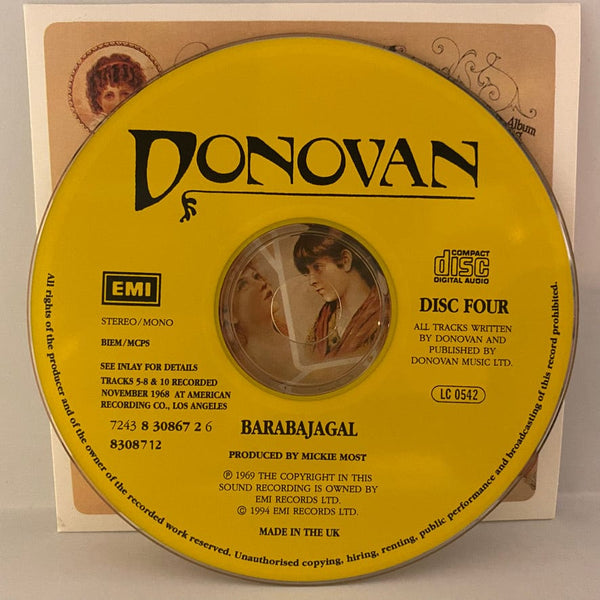 Used CDs Donovan – Four Donovan Originals 4CD USED VG++/VG++ Box Set J072123-01