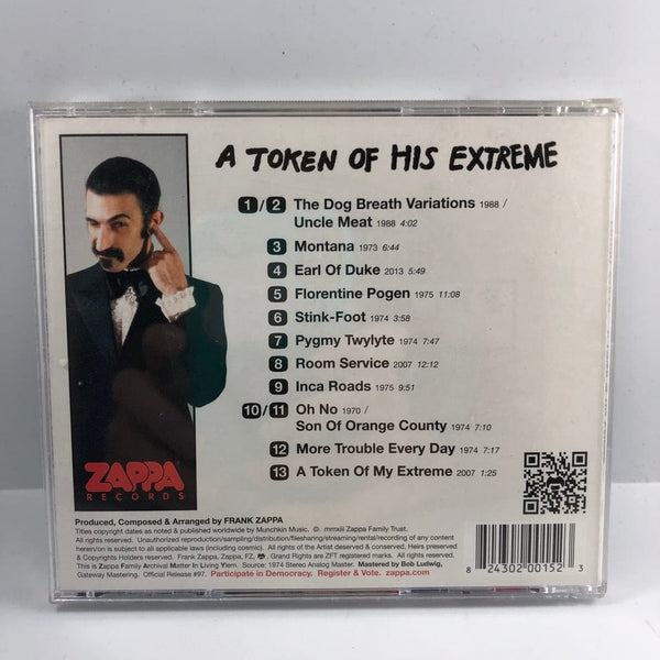 Used CDs Frank Zappa - A Token of His Extreme CD VG++/VG++ USED I110121-034