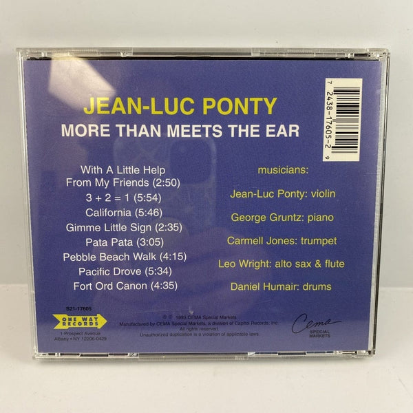 Used CDs Jean-Luc Ponty - More Than Meets The Ear CD USED NM One Way Records 12482