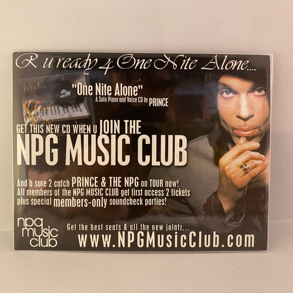 Used CDs Prince – One Nite Alone... CD USED NOS STILL SEALED NPG Music Club J072723-15