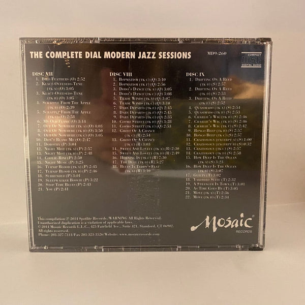 Used CDs The Complete Dial Modern Jazz Sessions 9CD Box Set NOS SEALED/VG++ Mosaic Records J052523-05