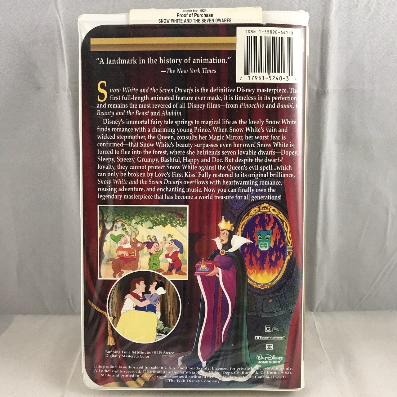 VHS Snow hot White And The Seven Dwarfs