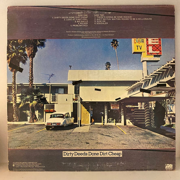 Used Vinyl AC/DC – Dirty Deeds Done Dirt Cheap LP USED VG+/VG 1981 CRC Club Pressing J081824-13