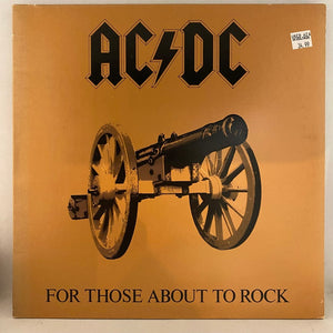 Used Vinyl AC/DC – For Those About To Rock (We Salute You) LP USED VG++/VG+ 1981 Pressing J070124-06