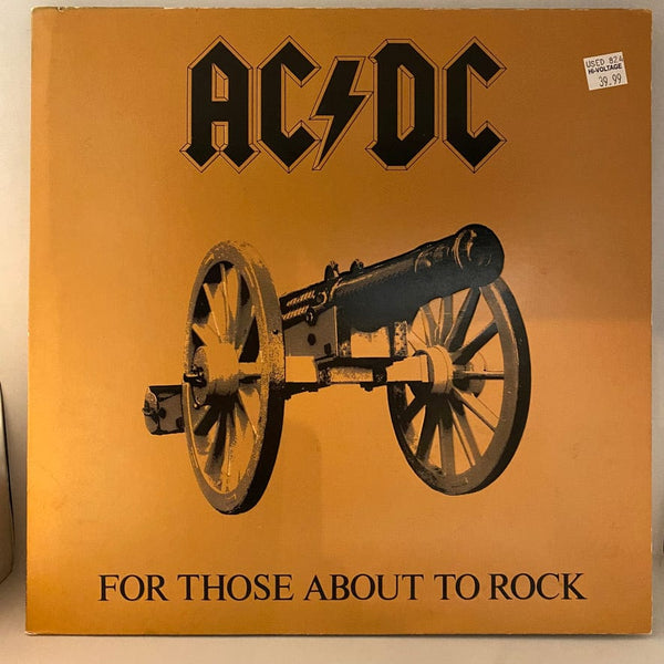 Used Vinyl AC/DC – For Those About To Rock (We Salute You) LP USED VG+/VG+ 1981 Pressing J081824-12