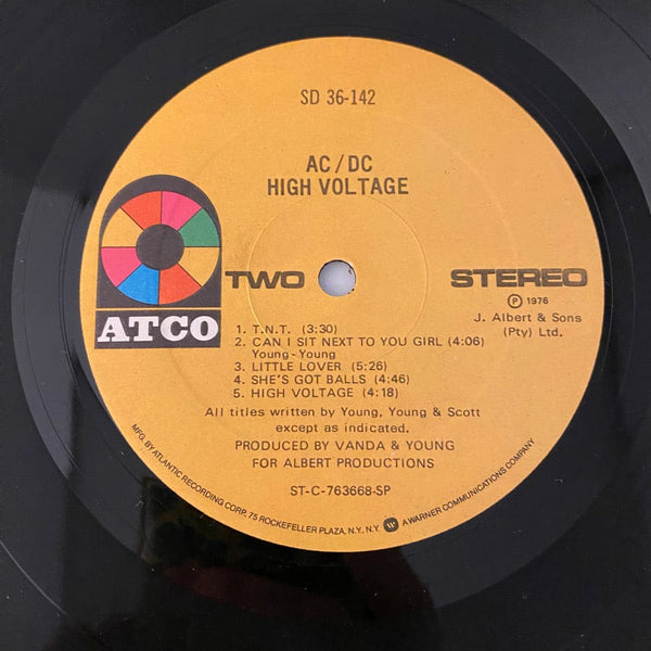 Used Vinyl AC/DC – High Voltage LP USED VG+/VG+ 1976 Pressing J081824-11