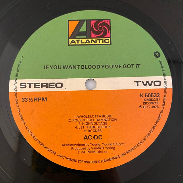 Used Vinyl AC/DC – If You Want Blood You've Got It LP USED NM/VG++ UK Pressing J091522-21